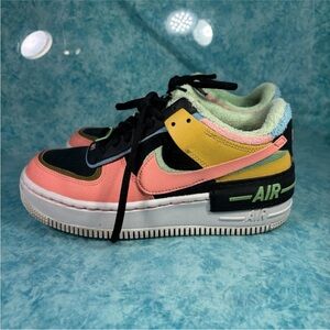 Nike Air Force 1 Lite Women’s Low Top Multicolor Athletic Shoes Sneakers Size 6